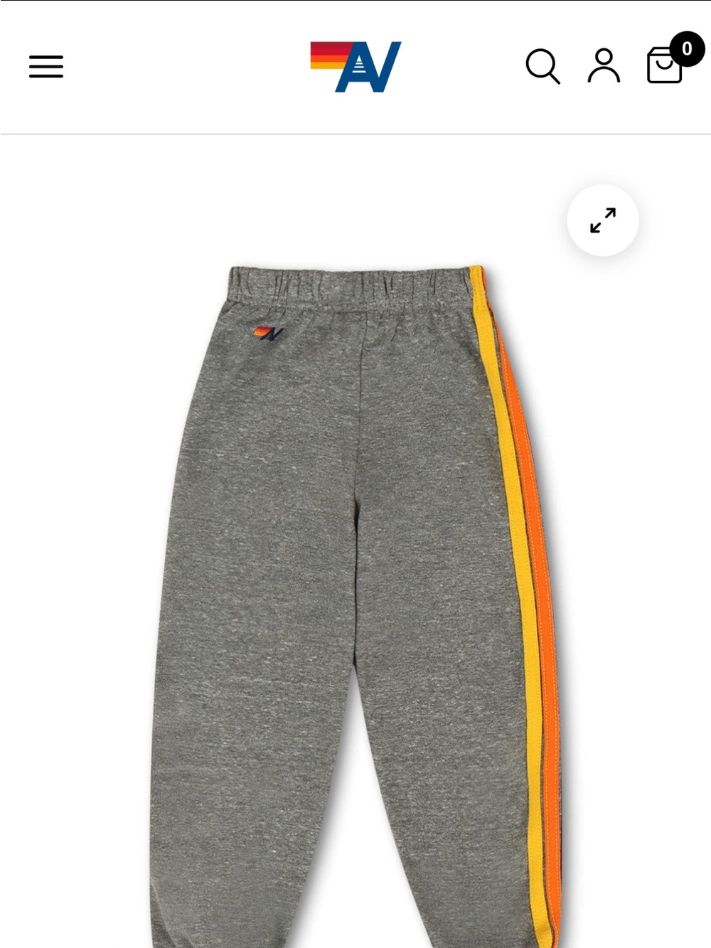 Aviator Nation Kids 5 Stripe Sweatpants-Heather Grey, Unisex, Size 12